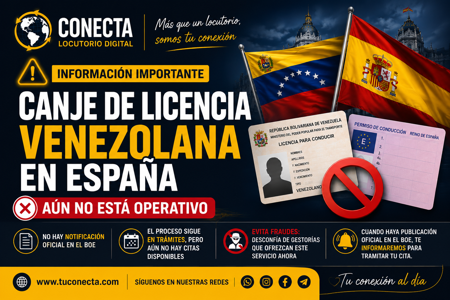 🚨 IMPORTANTE | CANJE DE LICENCIA VENEZOLANA EN ESPAÑA